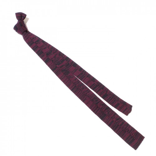 cravatta lana grigio viola