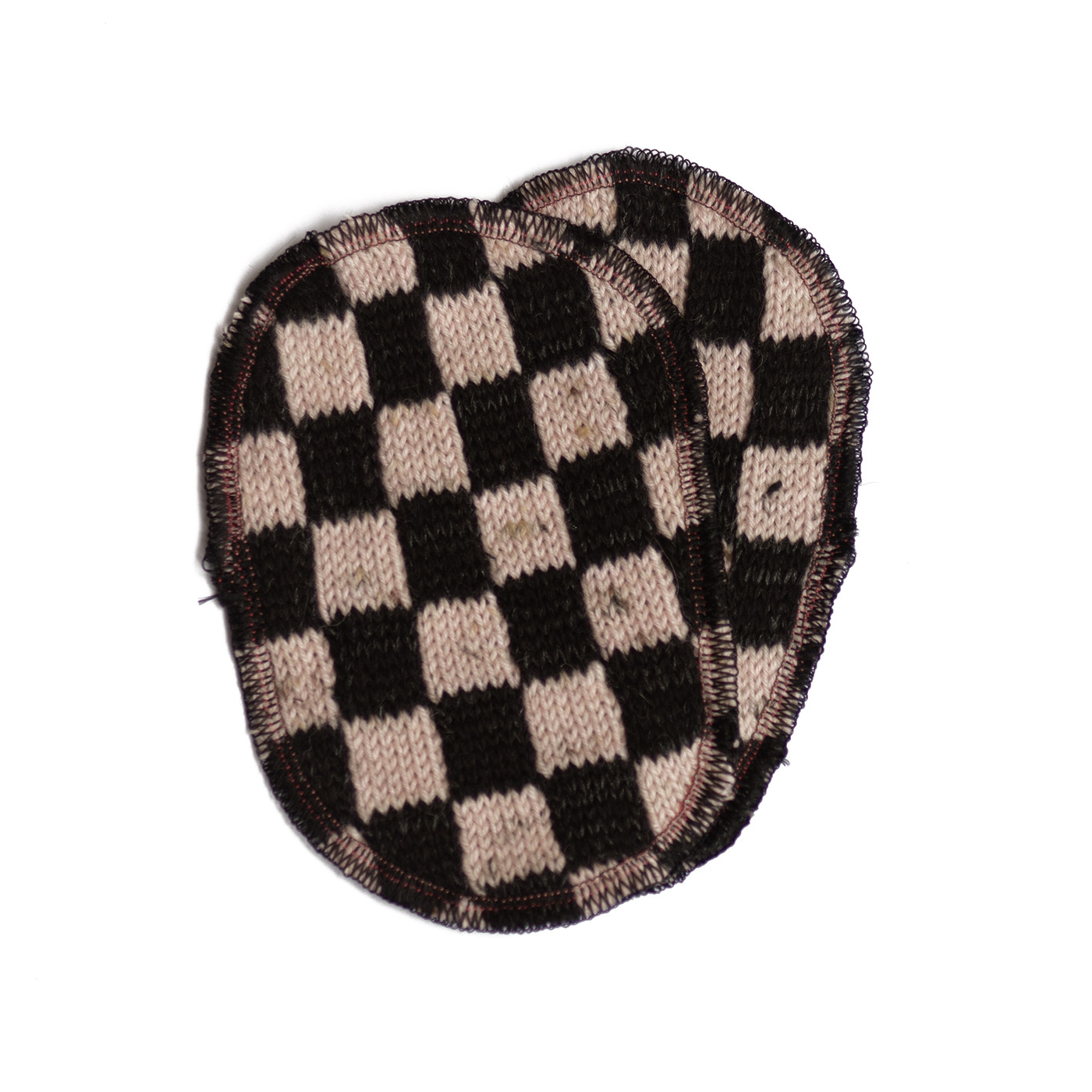 Toppa rosa tweed nero glitch