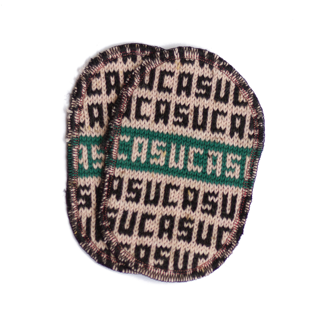 Toppa rosa tweed nero verde