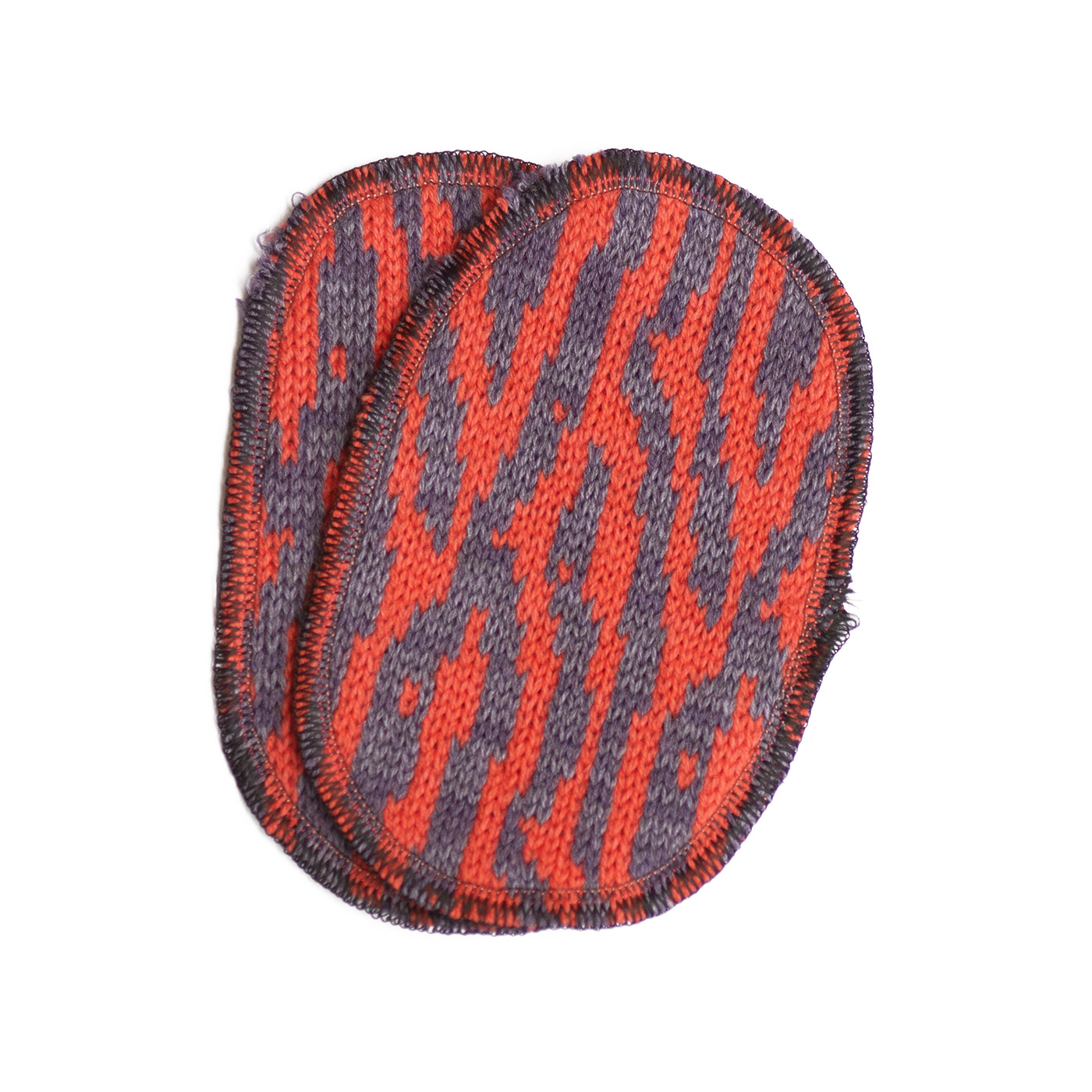 Toppa rosso vermiglio lilla glitch